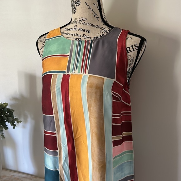 NWT Loft Abstract Art Deco Geometric Mini Dress Women's size XS - Picture 2 of 7